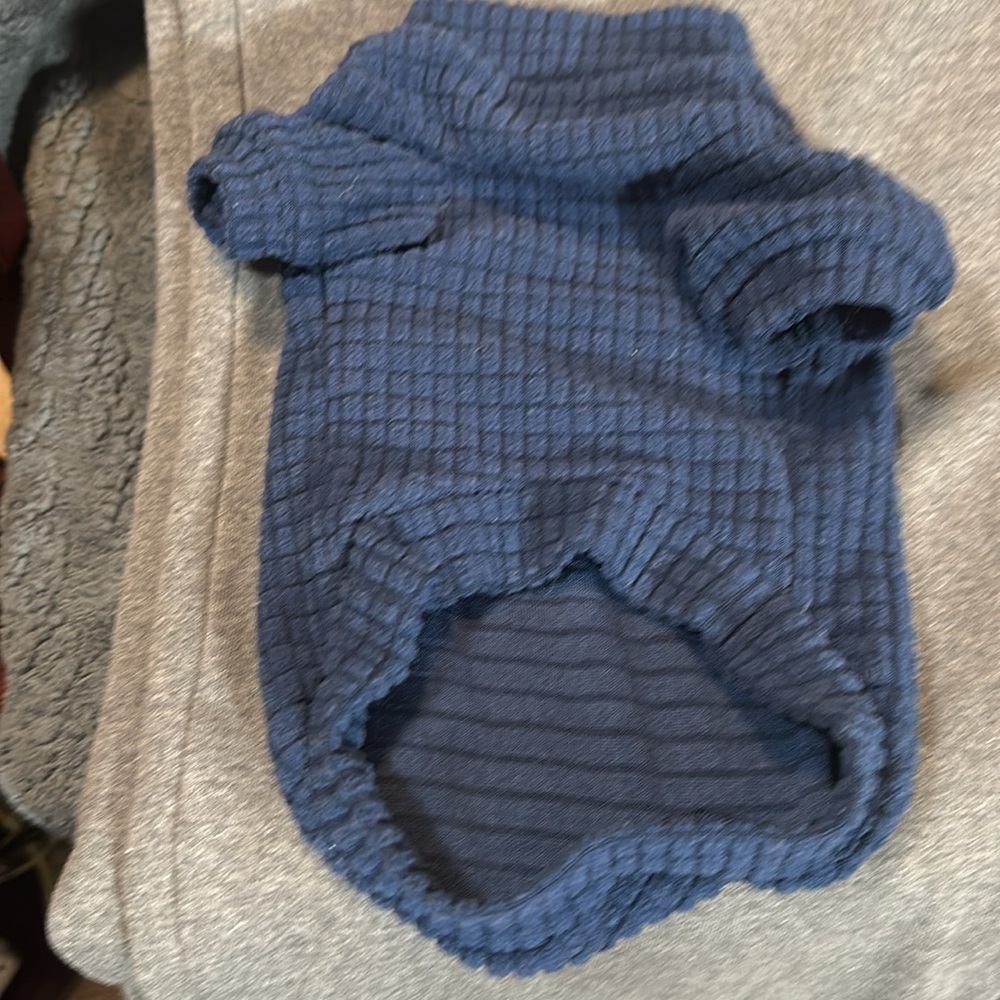 ⚓️🛟🪝Navy blue dog sweater - Picture 2 of 2